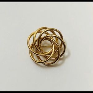 14K Gold “Twisted” Brooch Pin